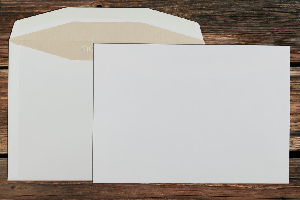 Kuvertierhüllen C5 162x229 mm Nassklebend Cremeweiß 90 g/qm